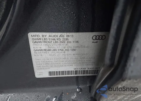 2014 Audi Allroad 2.0T Premium z USA, uszkodzony, nr VIN WA1UFAFL7EA051627